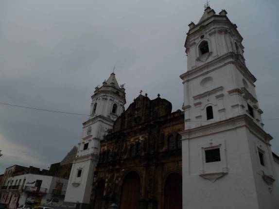 A Catedral no Casco Antiguo, na Cidade do Panamá, a capital do país